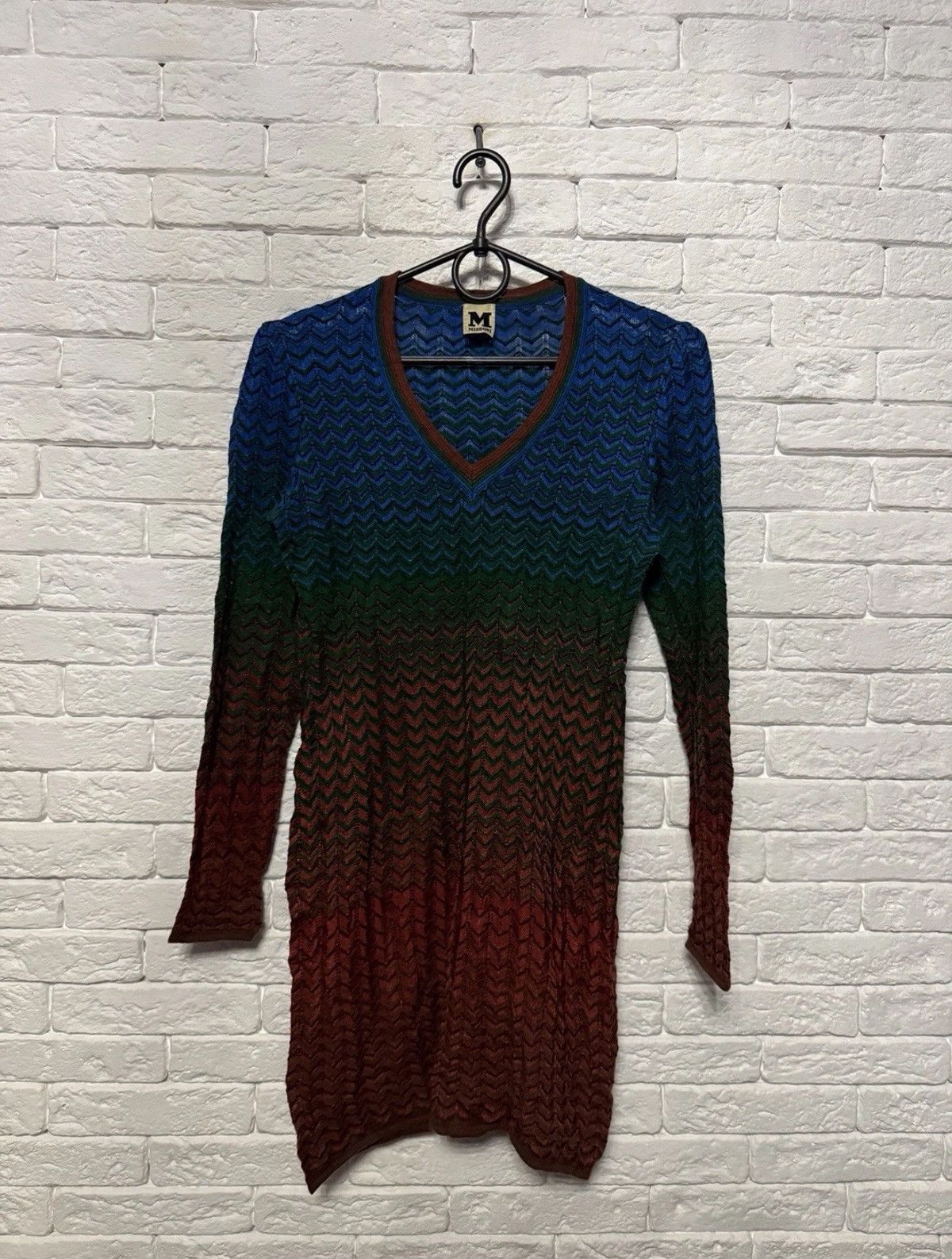 Missoni Vintage M Missoni Knit Dress Mid Lenght Long Sleeve Sz 40 Size S / US 4 / IT 40 - 1 Thumbnail