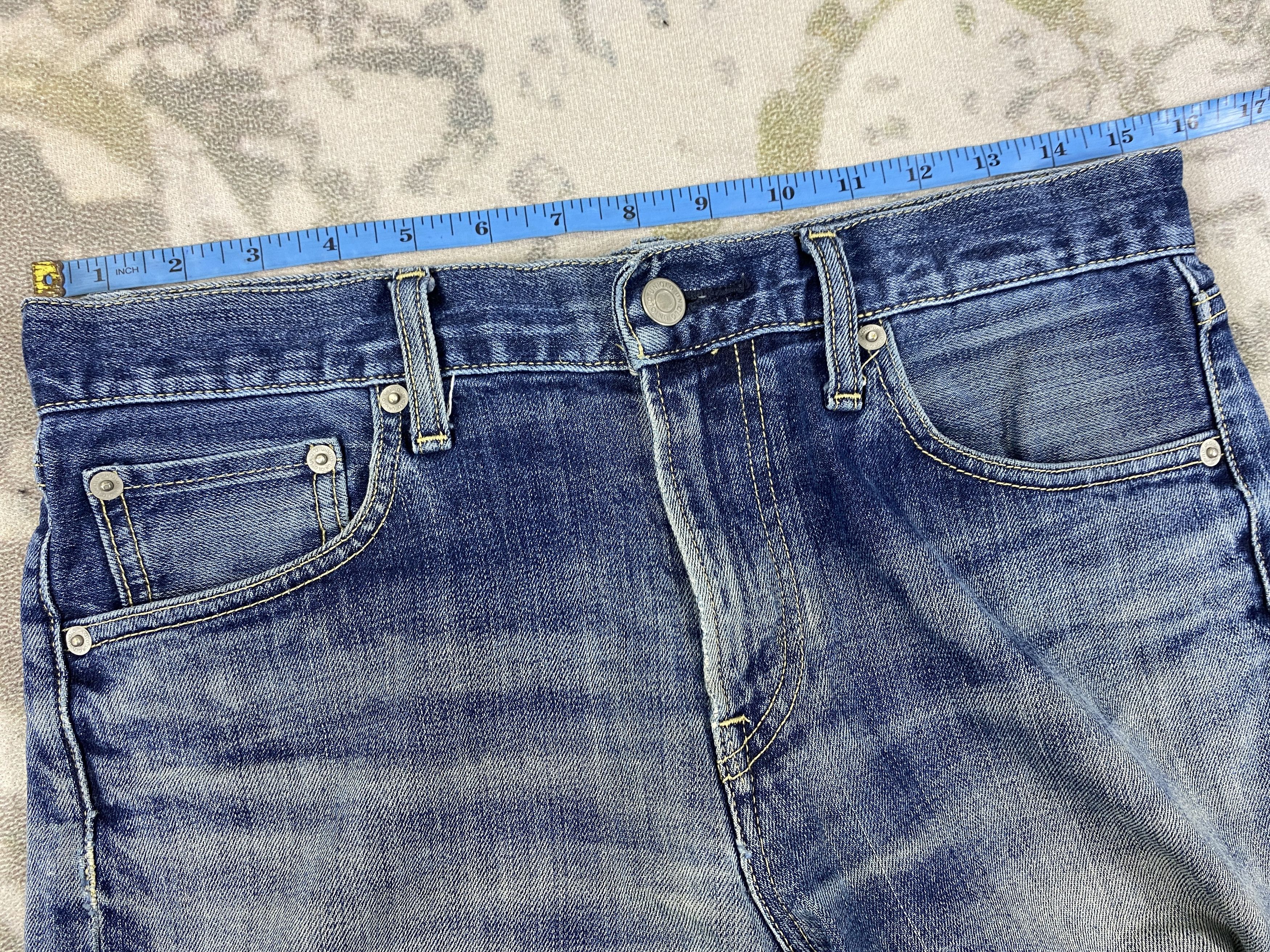 Japanese Brand Redline Distressed Blue Uniqlo Jeans 31x31.5 Denim- JN3752 Size US 31 - 5 Thumbnail