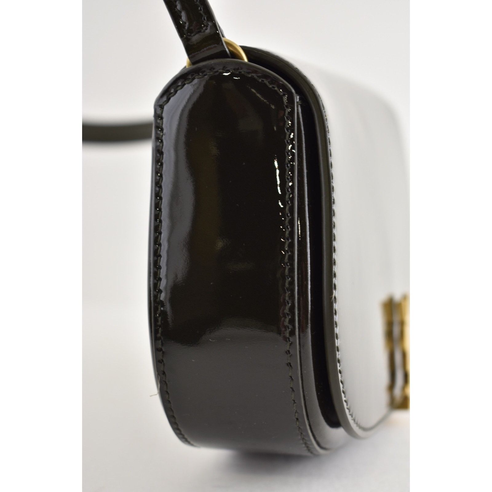 Yves Saint Laurent Saint Laurent Mini Voltaire Demi Lune YSL Shoulder Bag Green Size ONE SIZE - 10 Thumbnail