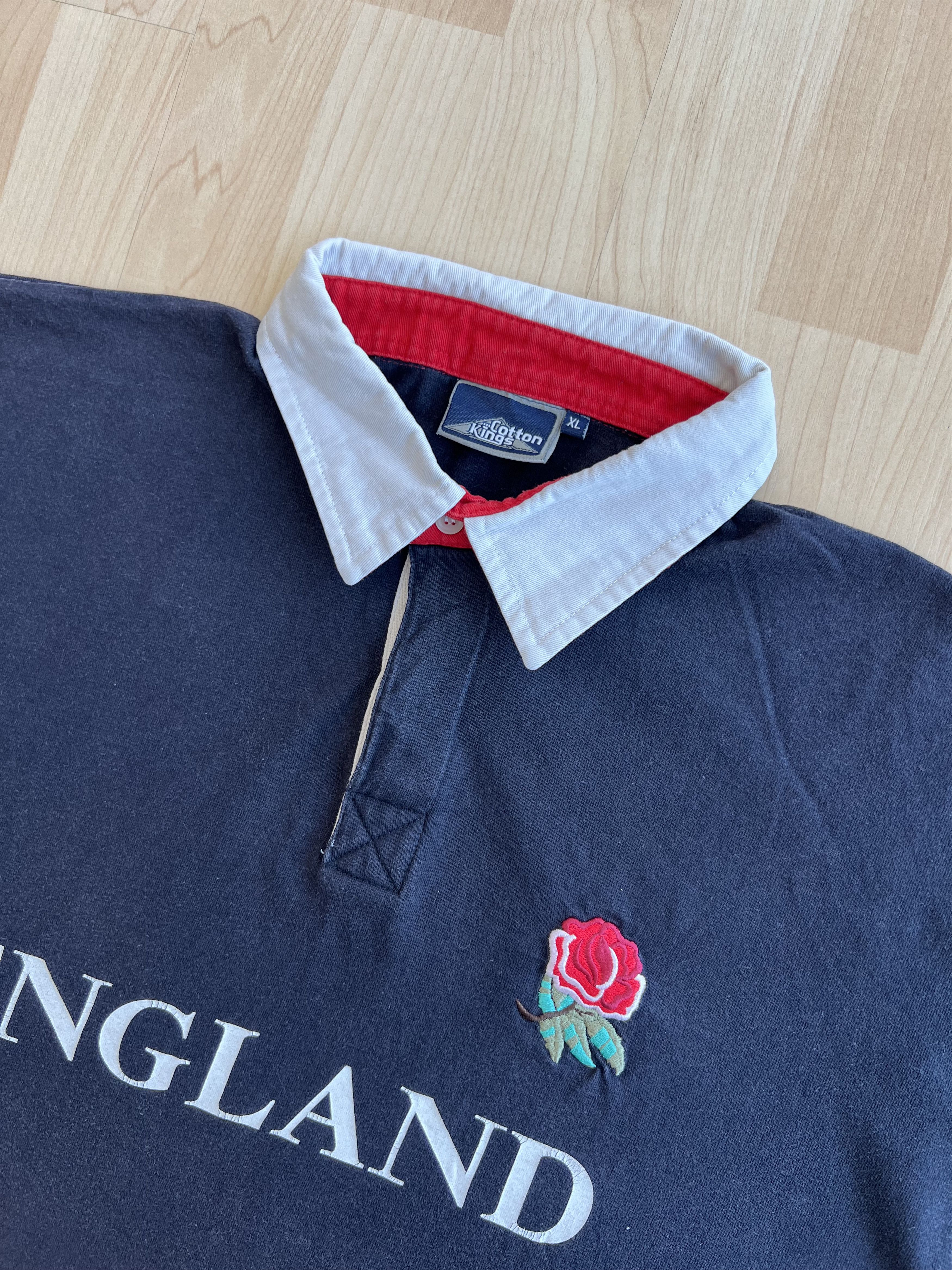 Jockey Cotton Kings England Polo Shirt Large Rugby Jockey Size US XL / EU 56 / 4 - 5 Thumbnail