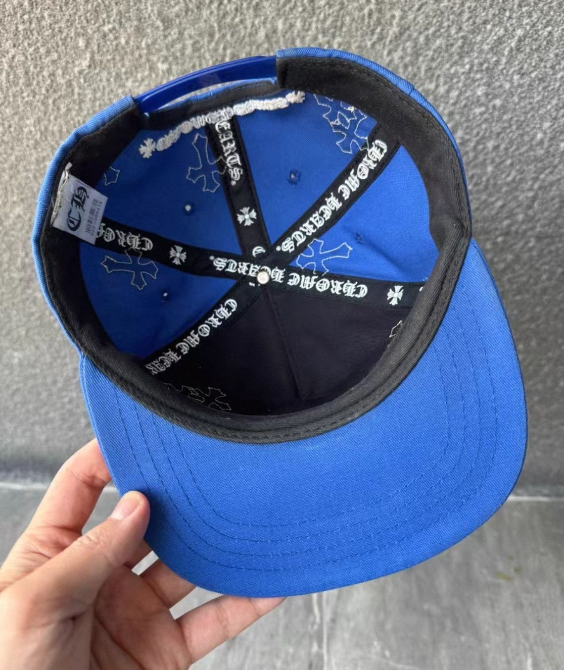 Chrome Hearts Chrome Hearts Blue Baseball Cap with White Logo. Size ONE SIZE - 6 Thumbnail