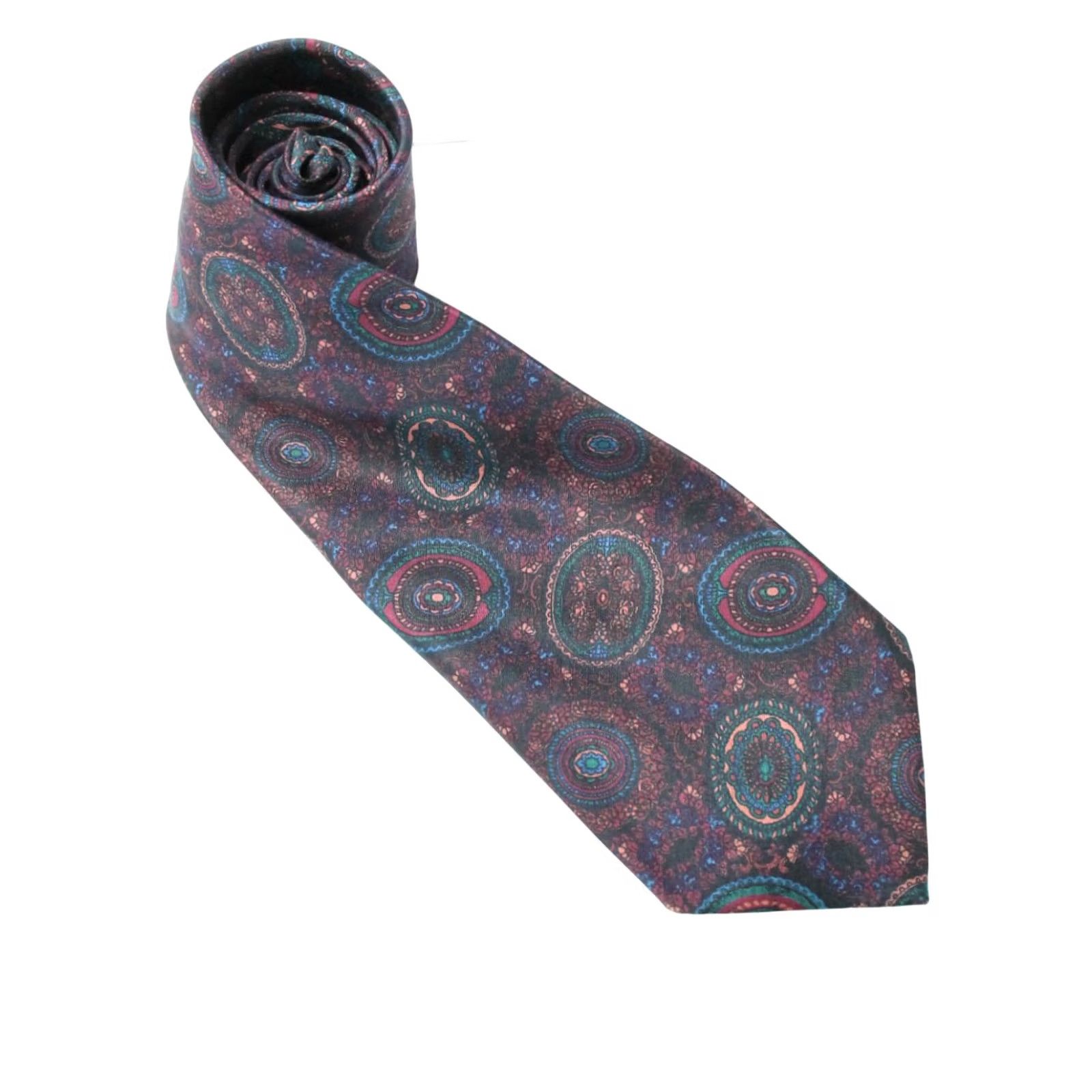 Vintage Schubert Munchen Tie Mens ONE SIZE Men Pure Silk Pointed Classic Patterned Size ONE SIZE - 2 Thumbnail