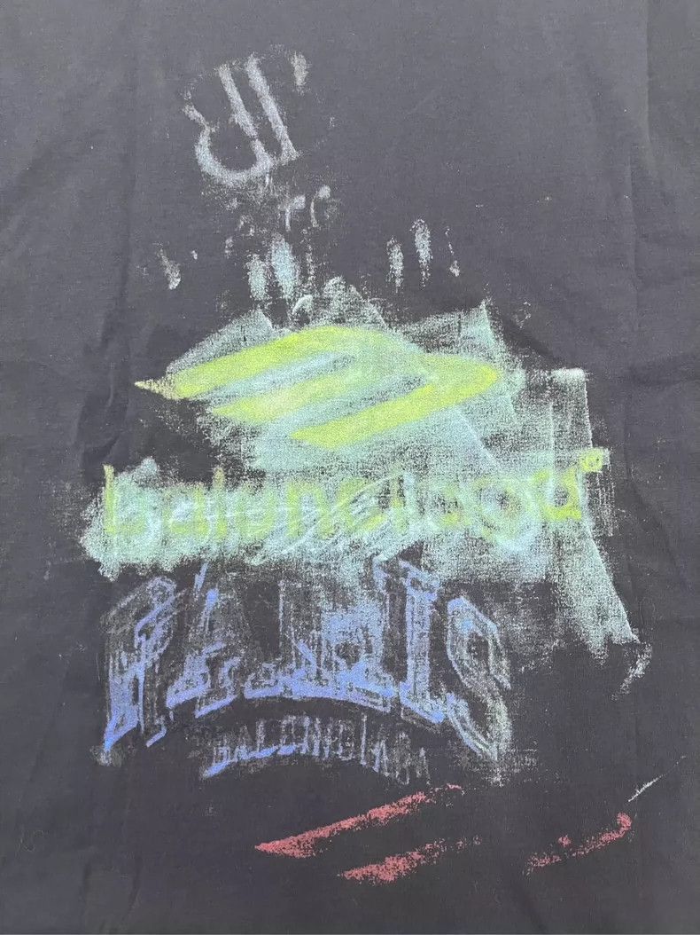 Balenciaga Balenciaga SS25 Faded Print Short Sleeve TShirt-2505 Size US M / EU 48-50 / 2 - 3 Thumbnail