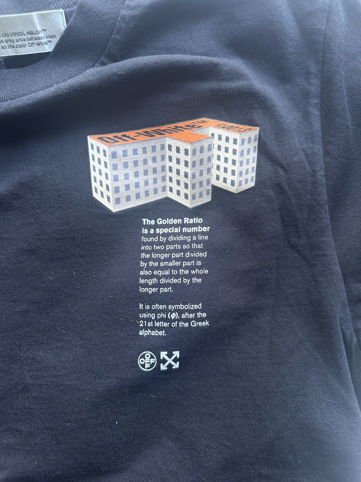 Off-White Off-White “Rationalism” Golden Ratio Graphic T-Shirt Size US L / EU 52-54 / 3 - 4 Thumbnail