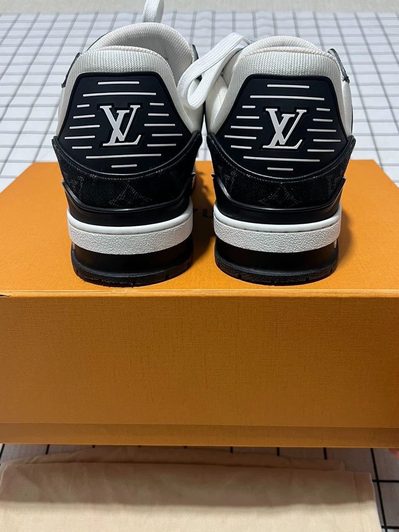 Louis Vuitton Lv Trainer Black White Panda Sneakers UK Size 7-2506 Size US 8.5 / EU 41-42 - 5 Thumbnail