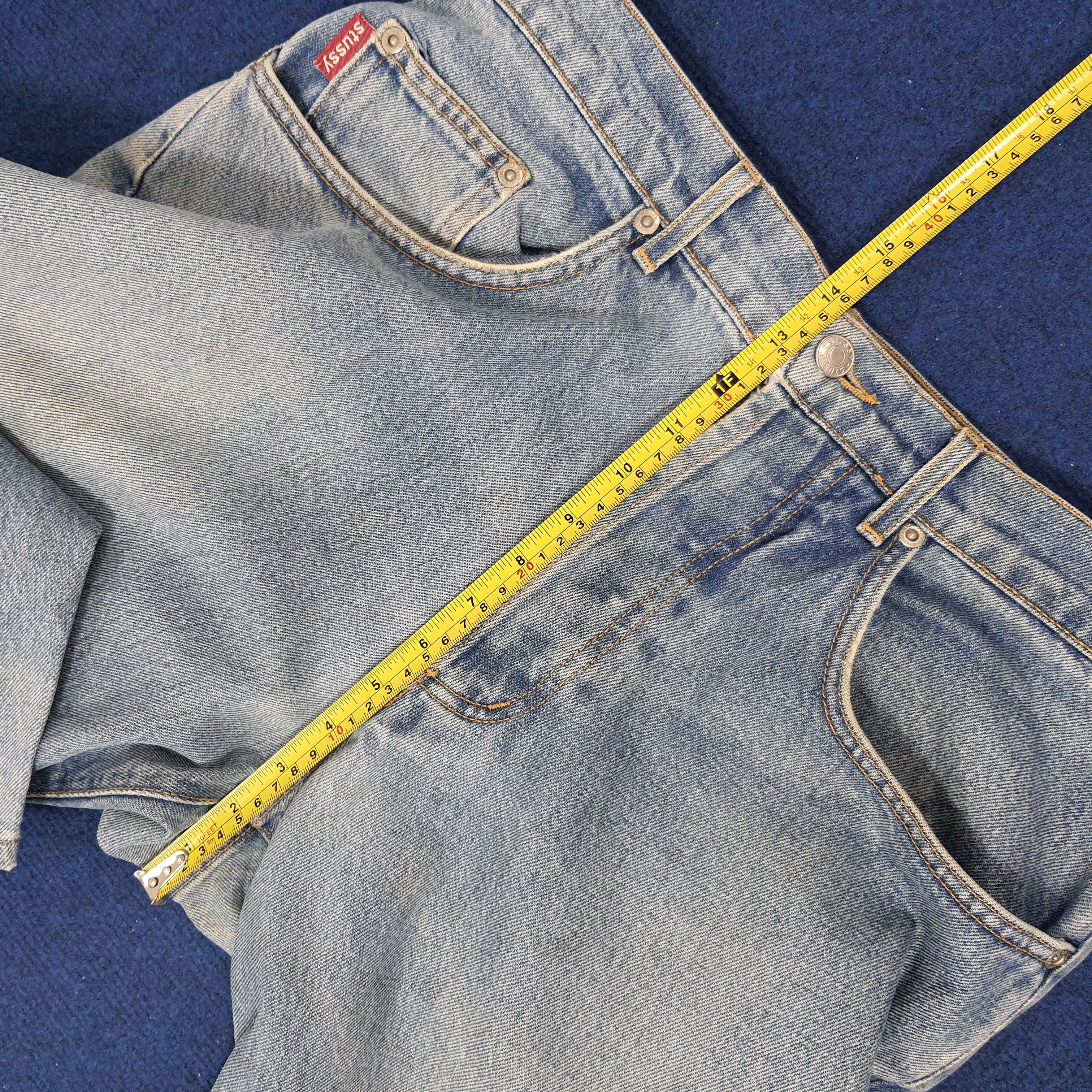 Stussy × Vintage Vintage Stussy Streetwear Custom Logo Jeans Size US 32 / EU 48 - 15 Thumbnail