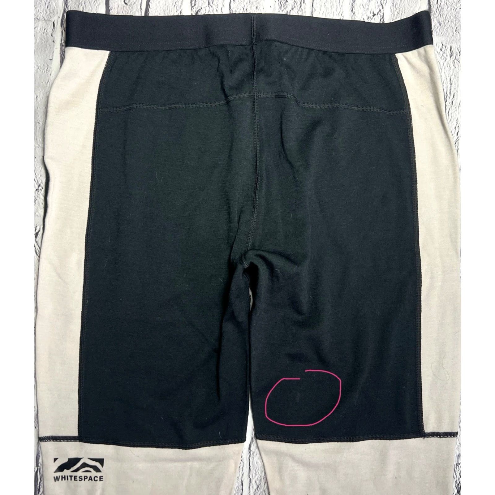 Vintage NWT Whitespace Black Leggings Men Pull On Midweight Merino Stretch Bottoms Ankle 28” Inseam L Size US 33 - 4 Thumbnail