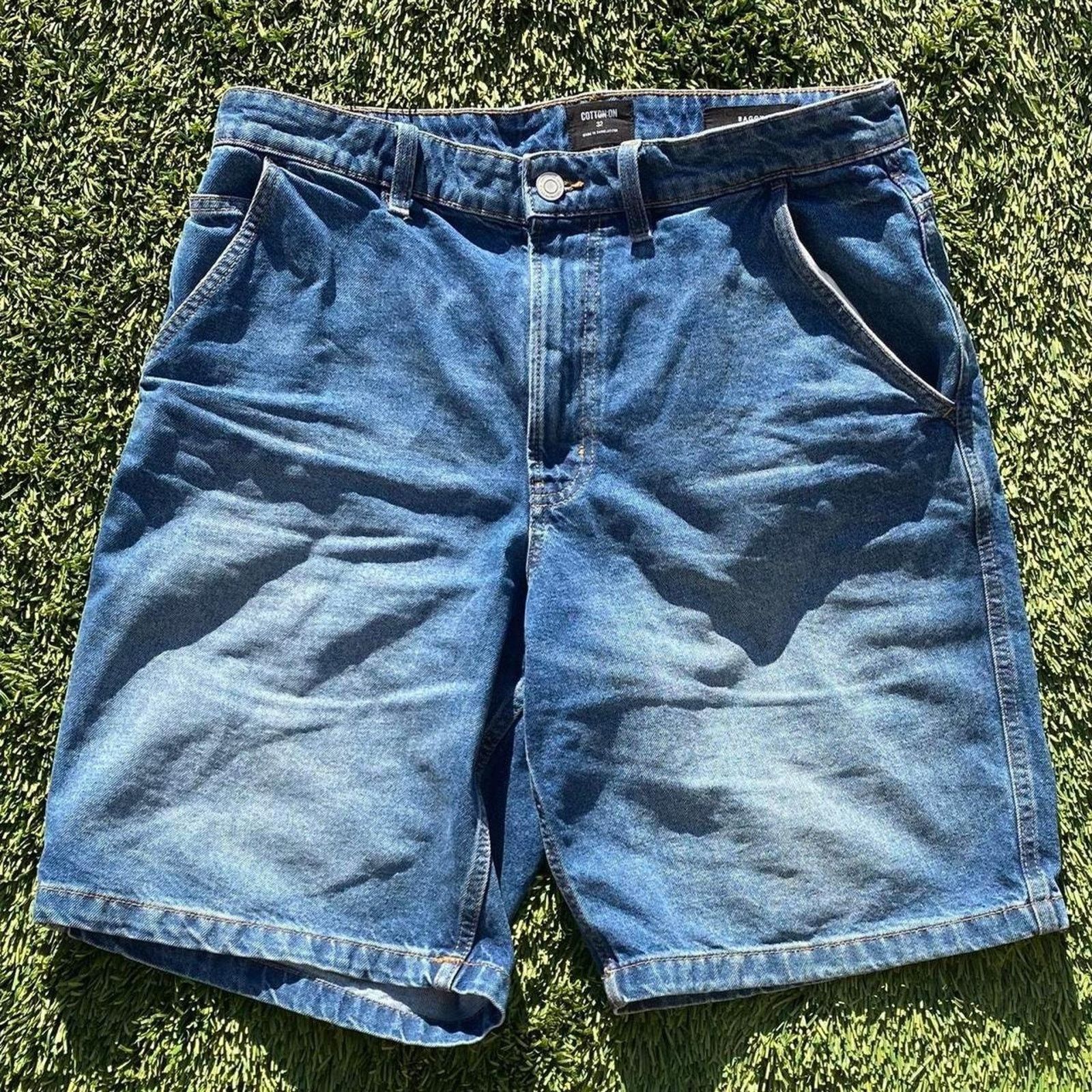 Cotton On Jorts Medium Wash Relaxed Baggy Size 32 Jean Shorts Size US 32 / EU 48 - 1 Thumbnail