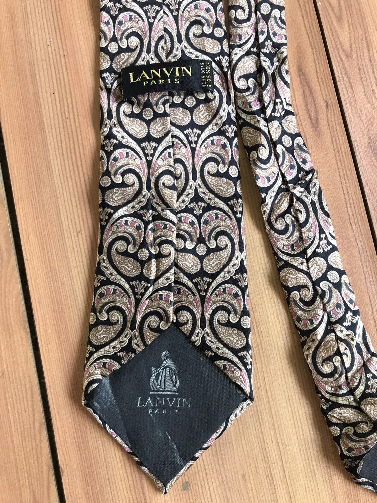 Designer × Lanvin × Vintage Vintage LANVIN Tie Size ONE SIZE - 2 Thumbnail