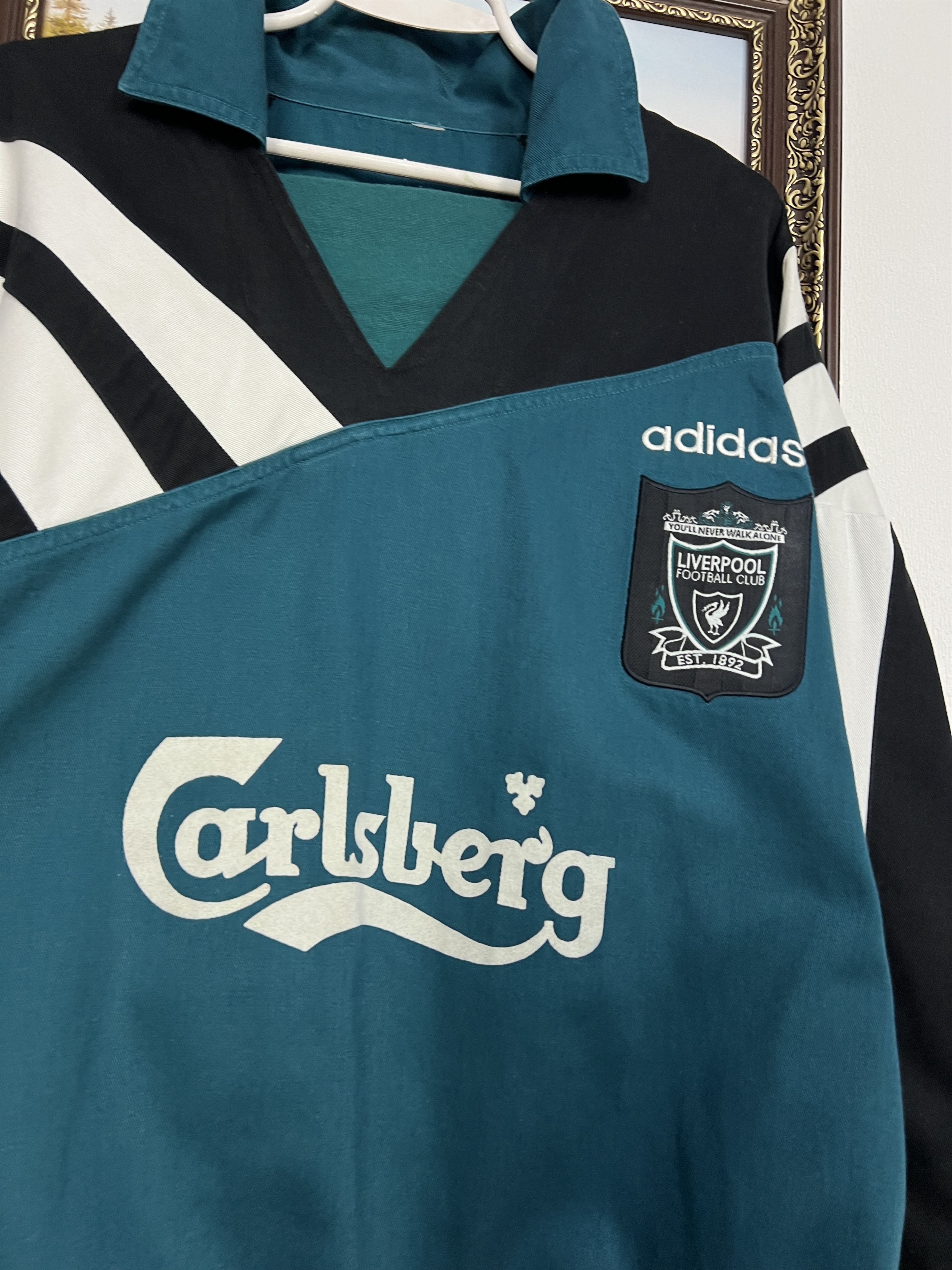 Adidas Vintage 90's Liverpool Football Jacket Soccer Track Top Rare Size US M / EU 48-50 / 2 - 3 Thumbnail