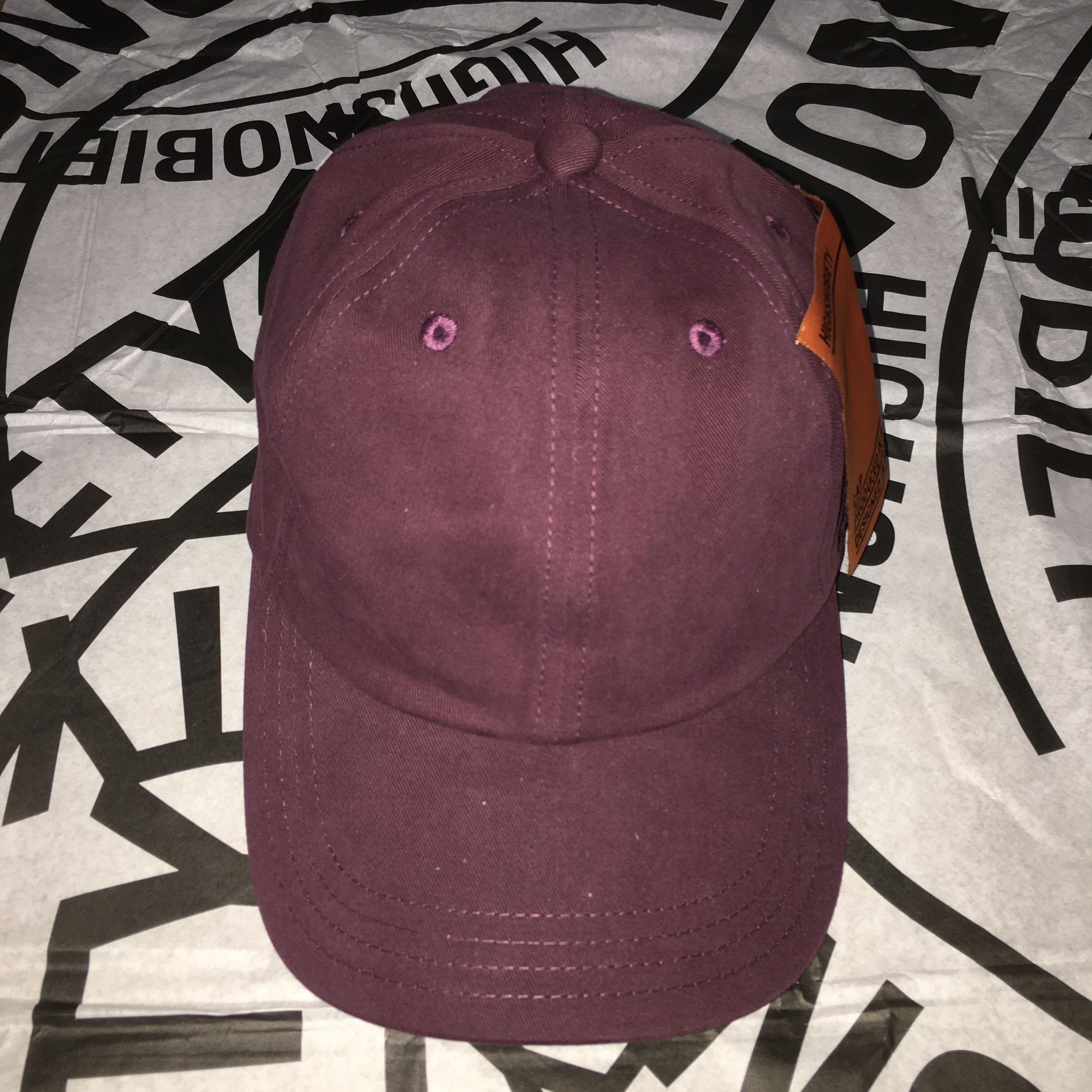 Highsnobiety HS Staples Cap Burgundy Size ONE SIZE - 7 Thumbnail