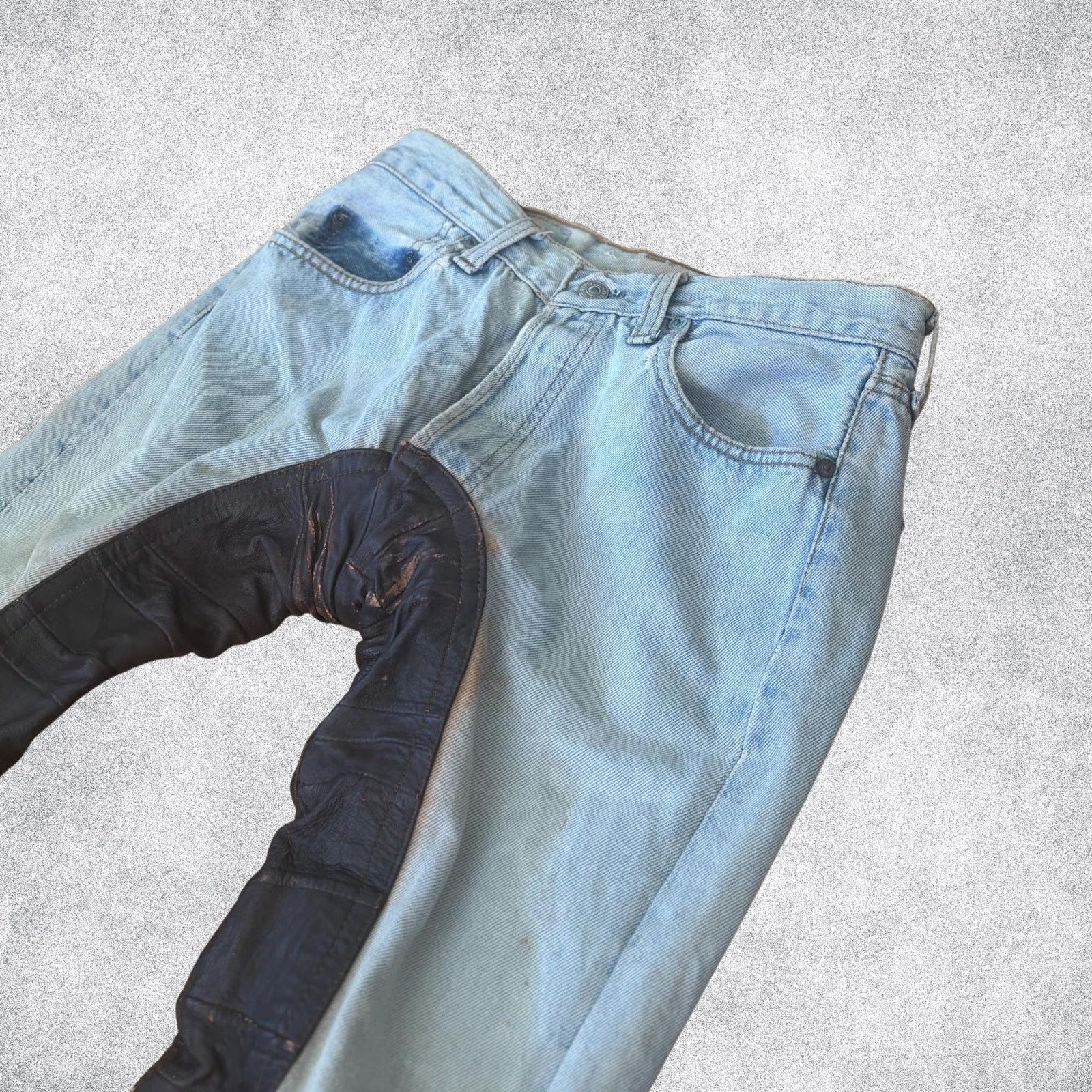 Levi's Vintage Levi's 501 Jeans: USA Made, Rodeo Leather Inlay Size US 27 - 1 Thumbnail