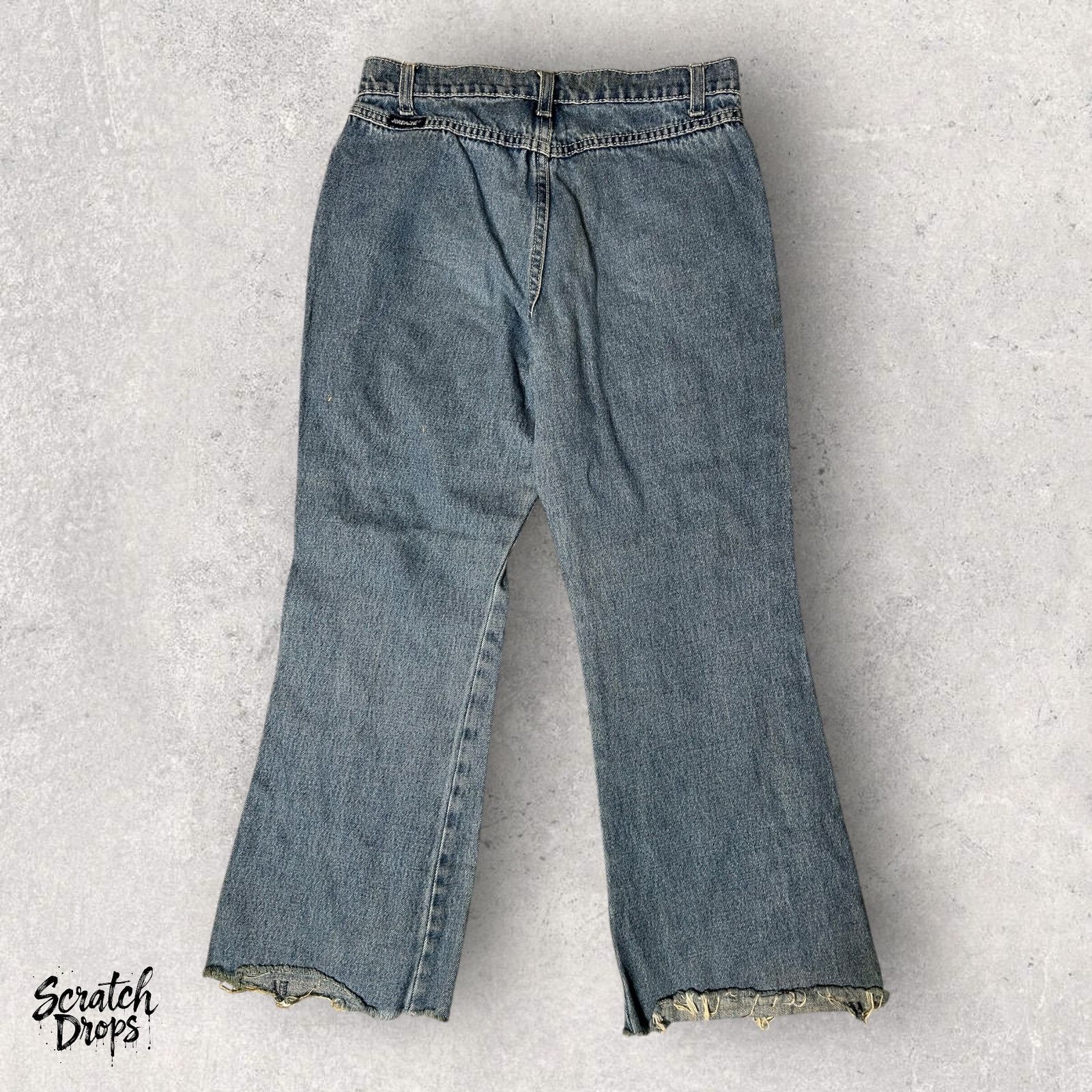 Jordache Vintage Jordache Girls Jean's Size 12 Distressed Graffiti Size 34" / US 12 / IT 48 - 2 Thumbnail