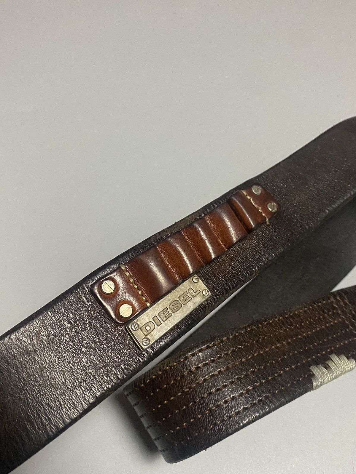 Diesel Diesel RARE avant-garde vintage leather belt designer Size 38 - 3 Thumbnail
