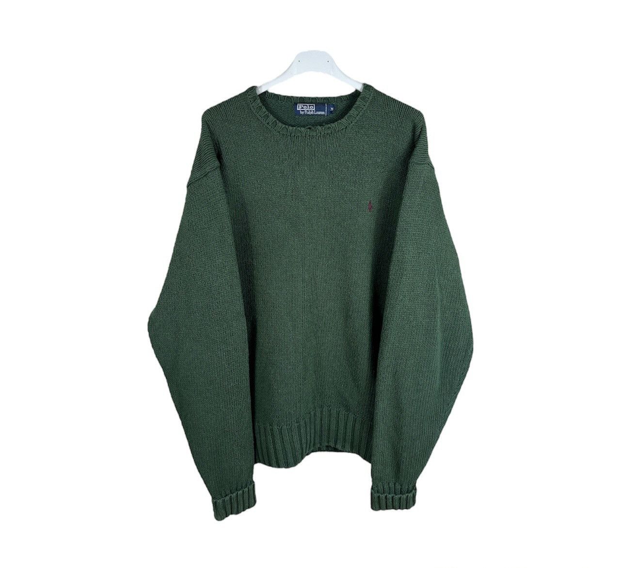 Polo Ralph Lauren × Vintage Vintage Polo by Ralph Lauren knit crewneck sweater forest Size US M / EU 48-50 / 2 - 2 Thumbnail