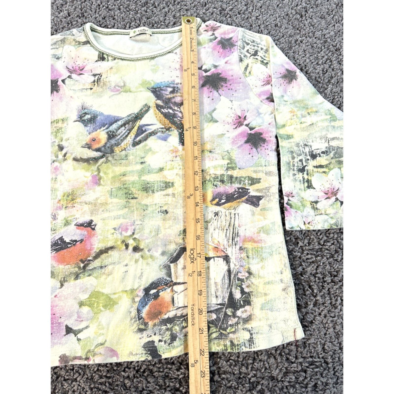 Vintage VINTAGE Cactus T-Shirt Womens Medium Rhinestone All Over Bird Nature 90s Shirt Mens? (Note: This line is wrong; please provide a clear request.) Size M / US 6-8 / IT 42-44 - 2 Thumbnail