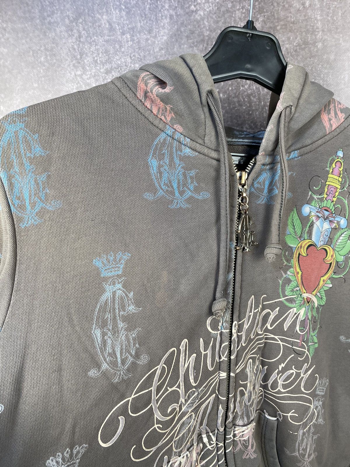 Christian Audigier Y2K Christian Audigier Hoodie Baggy All Over Printed logo Size M / US 6-8 / IT 42-44 - 5 Thumbnail