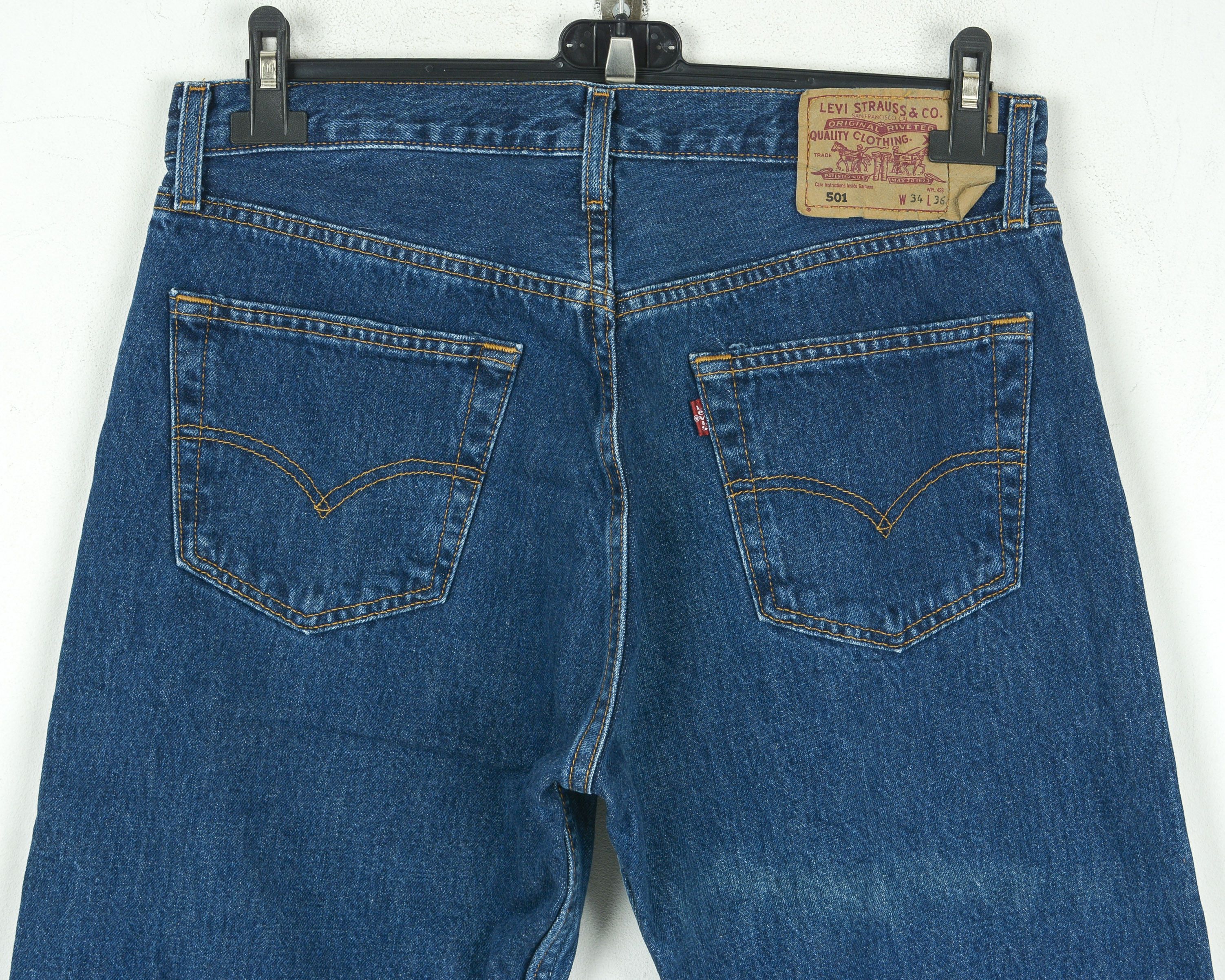 Levi's 501 Vintage W34 L36 Reg Straight Denim Jeans South Africa Size US 34 / EU 50 - 6 Thumbnail