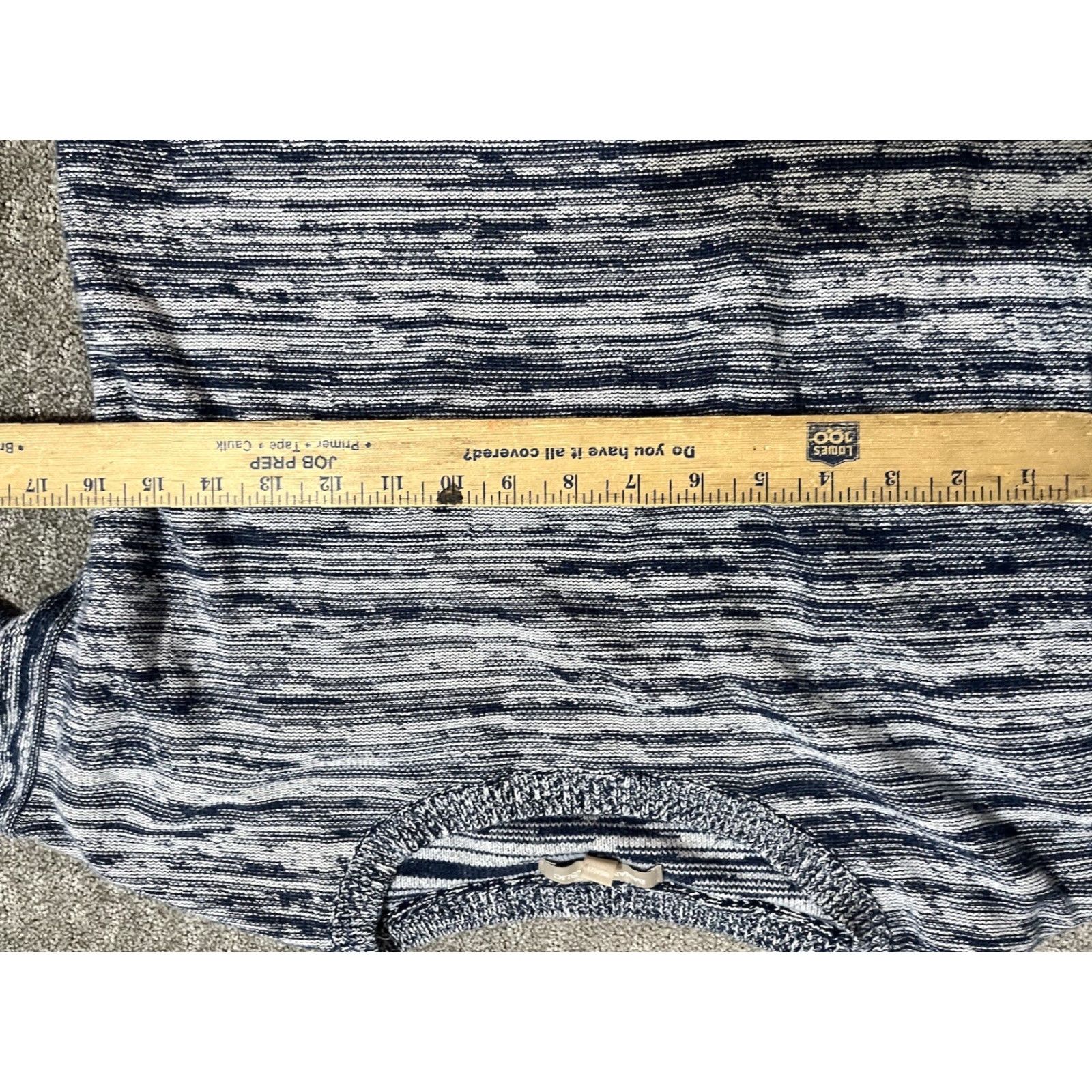 Banana Republic Banana Republic Sweater Women Medium Blue Heather Crop Long Sleeve Crew Neck Tee Size M / US 6-8 / IT 42-44 - 5 Thumbnail
