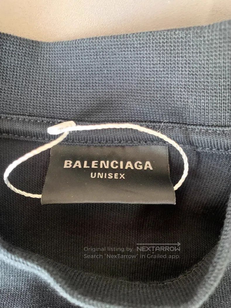 Balenciaga Balenciaga Round Neck Short Sleeve Cotton T-Shirt Size US XS / EU 42 / 0 - 2 Thumbnail
