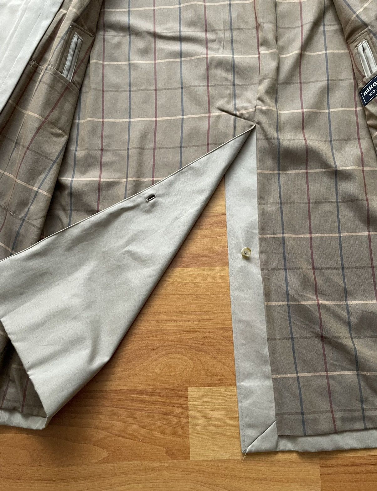Burberry Vintage Burberrys Beige Men Trench Check Coat Size US L / EU 52-54 / 3 - 15 Thumbnail