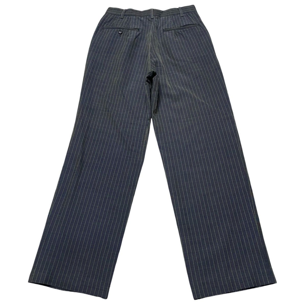 Yohji Yamamoto Vintage WORKSHOP BY YOHJI YAMAMOTO Striped Trouser Size 26" / US 2 / IT 38 - 2 Thumbnail