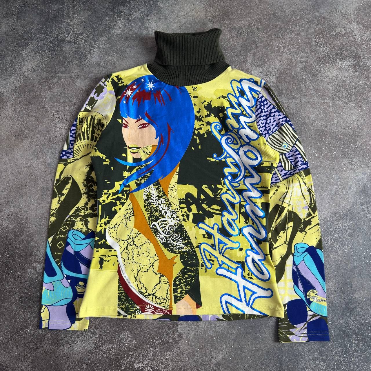 Custo Barcelona Custo Barcelona Y2K Vintage Lady Printed Long Sleeve Top Size M / US 6-8 / IT 42-44 - 1 Thumbnail