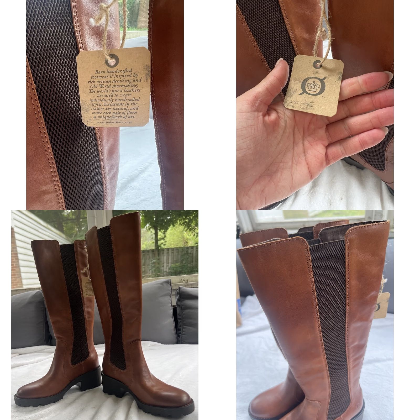 Vintage Børn GALDOT Boot Chelsea Brown Cuero Women 7 Boots" Size US 7 / IT 37 - 8 Thumbnail