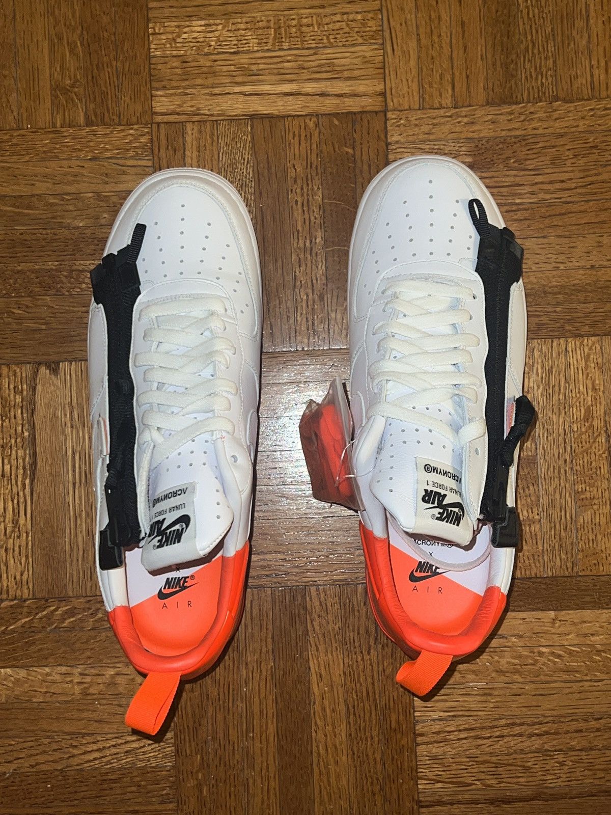 Acronym × Nike Nike Lunar Force 1 SP - DS! NEW - White/Bright Crimson Size US 11 / EU 44 - 4 Thumbnail