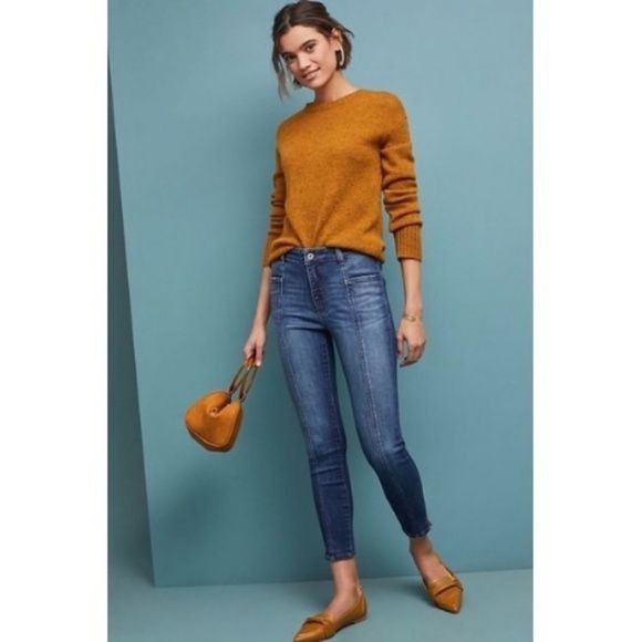 Anthropologie Pilcro High-Rise Denim Leggings Size 24" / US 00 / IT 34 - 4 Thumbnail