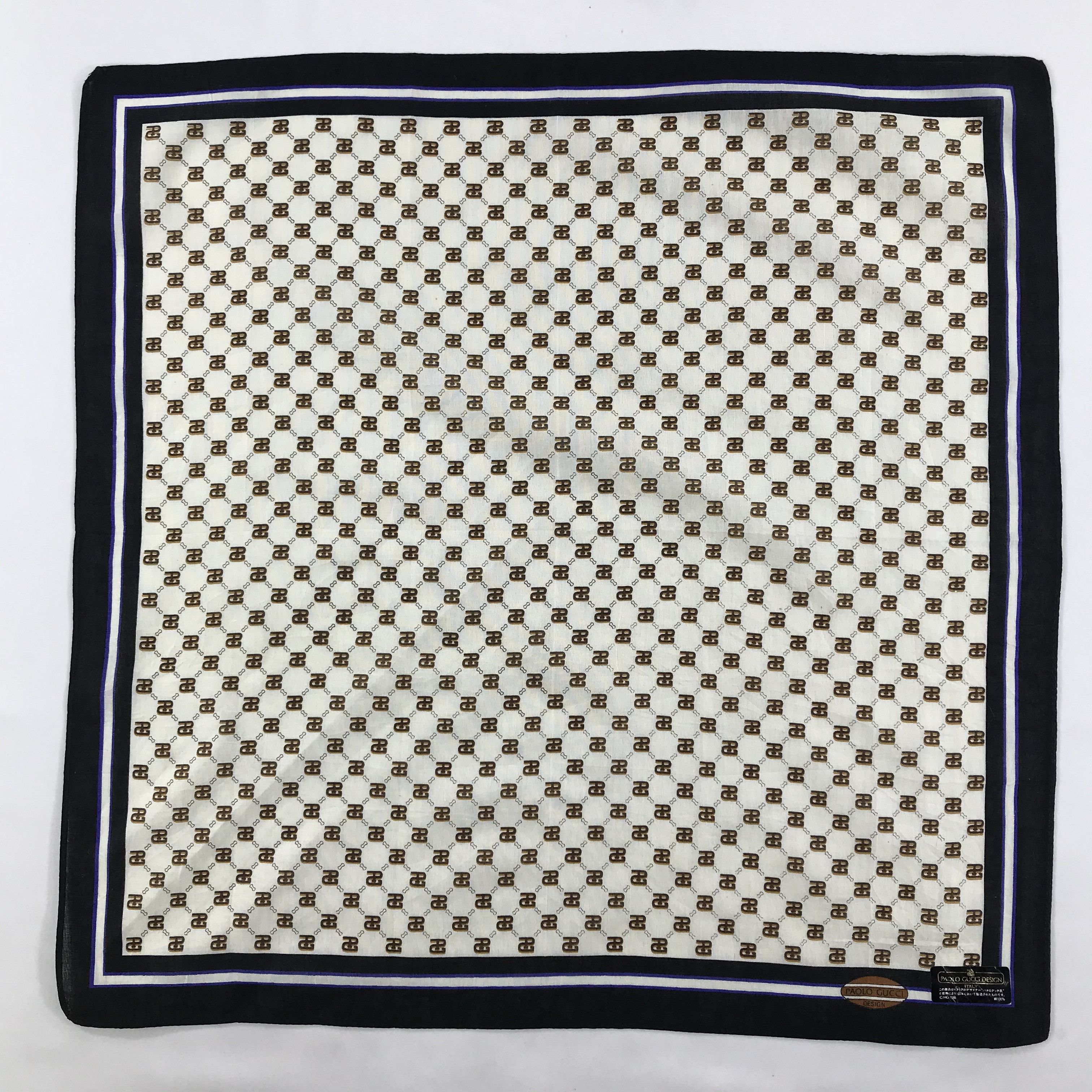 Paolo Gucci × Vintage Paolo Gucci Bandana / Handkerchief / Neckerchief - S1511 Size ONE SIZE - 1 Thumbnail