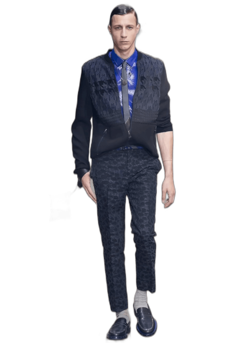 Lanvin Lanvin Runway Flocking Paneled Jacket Size US M / EU 48-50 / 2 - 1 Thumbnail