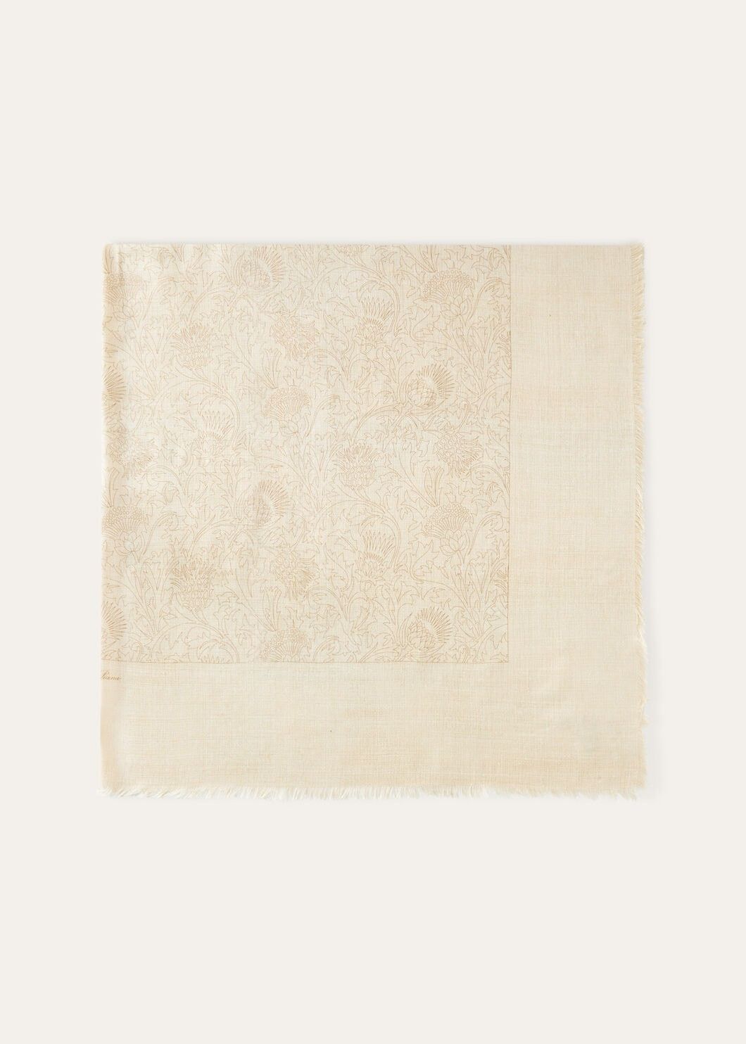 Loro Piana o1w1db10725 FAO6898 Size: OS / Cardo Maxi Carré in Beige Size ONE SIZE - 1 Thumbnail