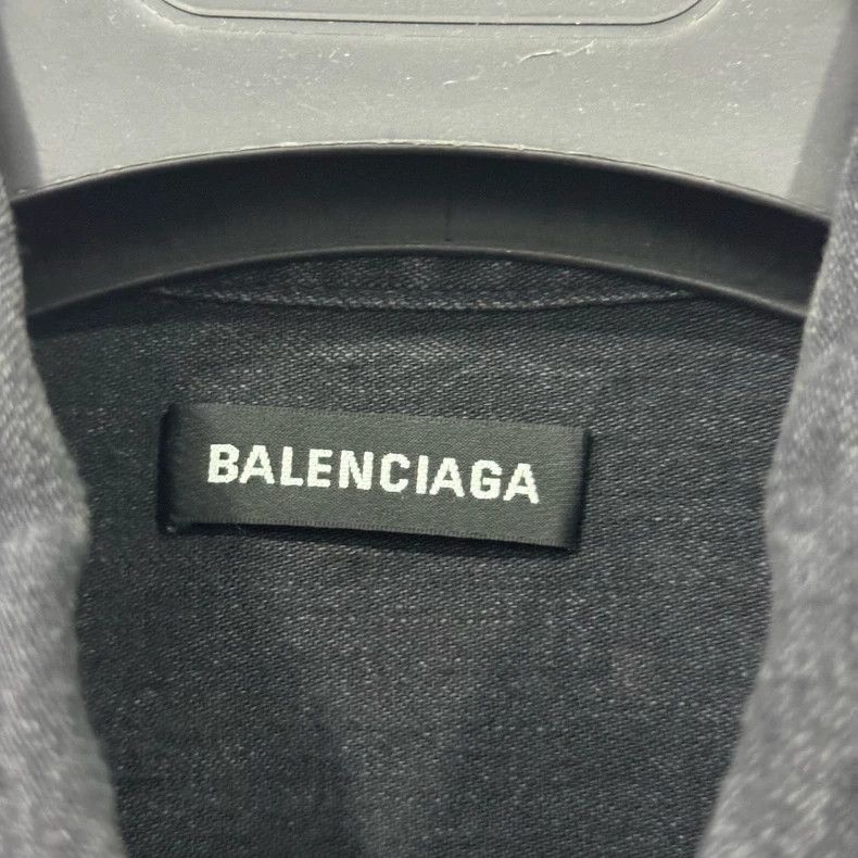 Balenciaga Balenciaga size 39 Denim shirt with letters on the back Size US XS / EU 42 / 0 - 4 Thumbnail