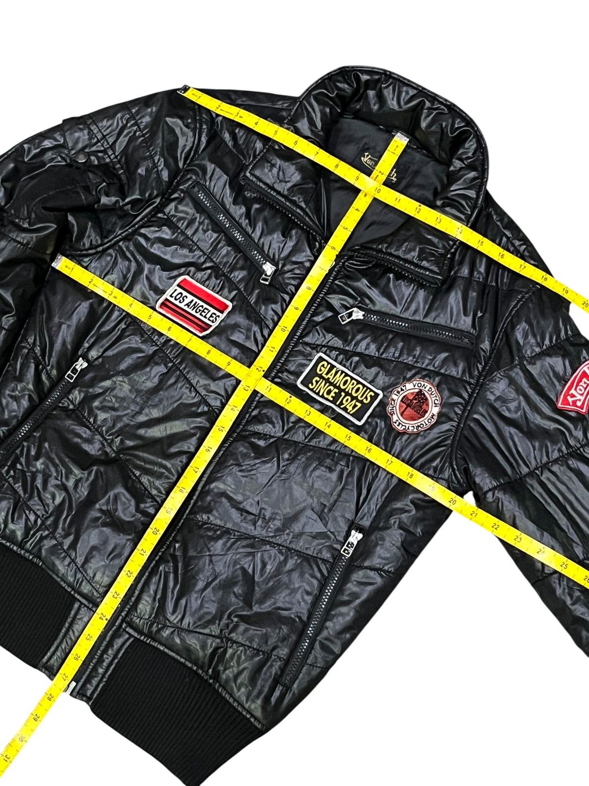 Von Dutch Vintage Von Dutch Quilted Puffer Jacket Black Los Angeles Size US S / EU 44-46 / 1 - 15 Thumbnail