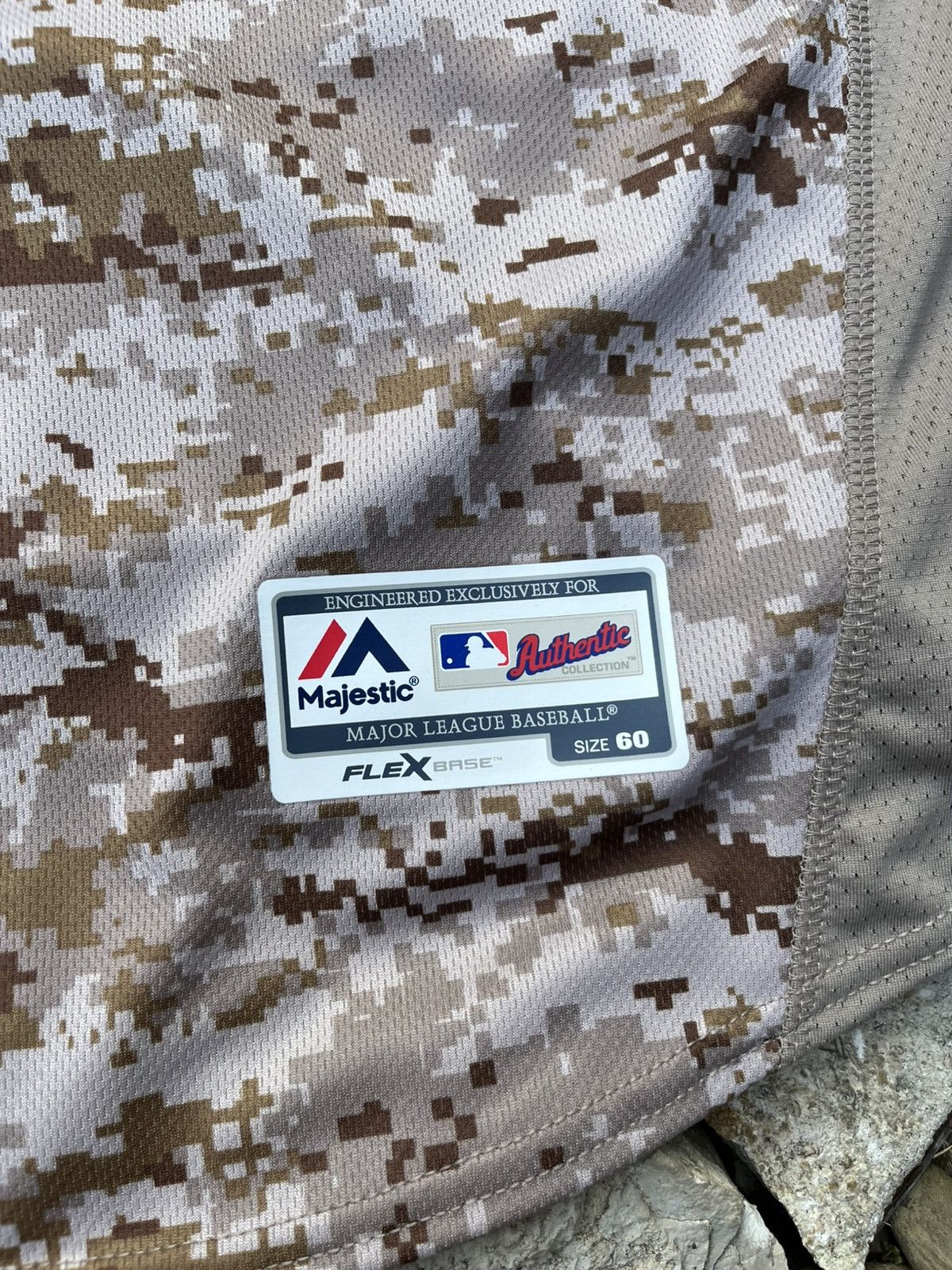MLB × Majestic Vintage Majestic San Diego Padres button jersey camo shirt Size US XXL / EU 58 / 5 - 12 Thumbnail