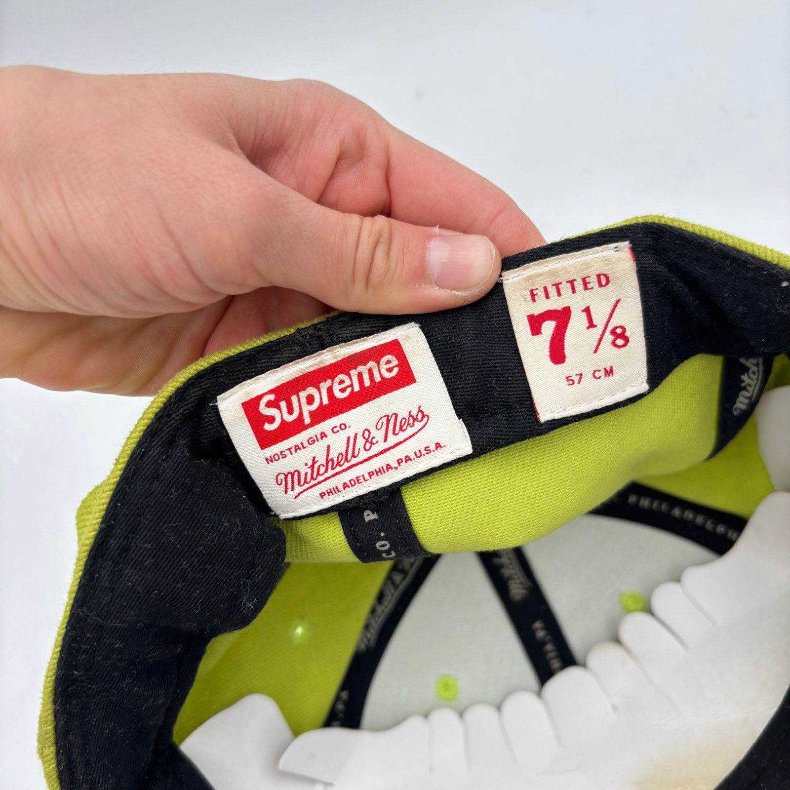 Mitchell & Ness × Supreme Supreme Mitchell & Ness Doughboy Fitted 6 Panel Hat Sz 7 1/8 Size ONE SIZE - 8 Thumbnail