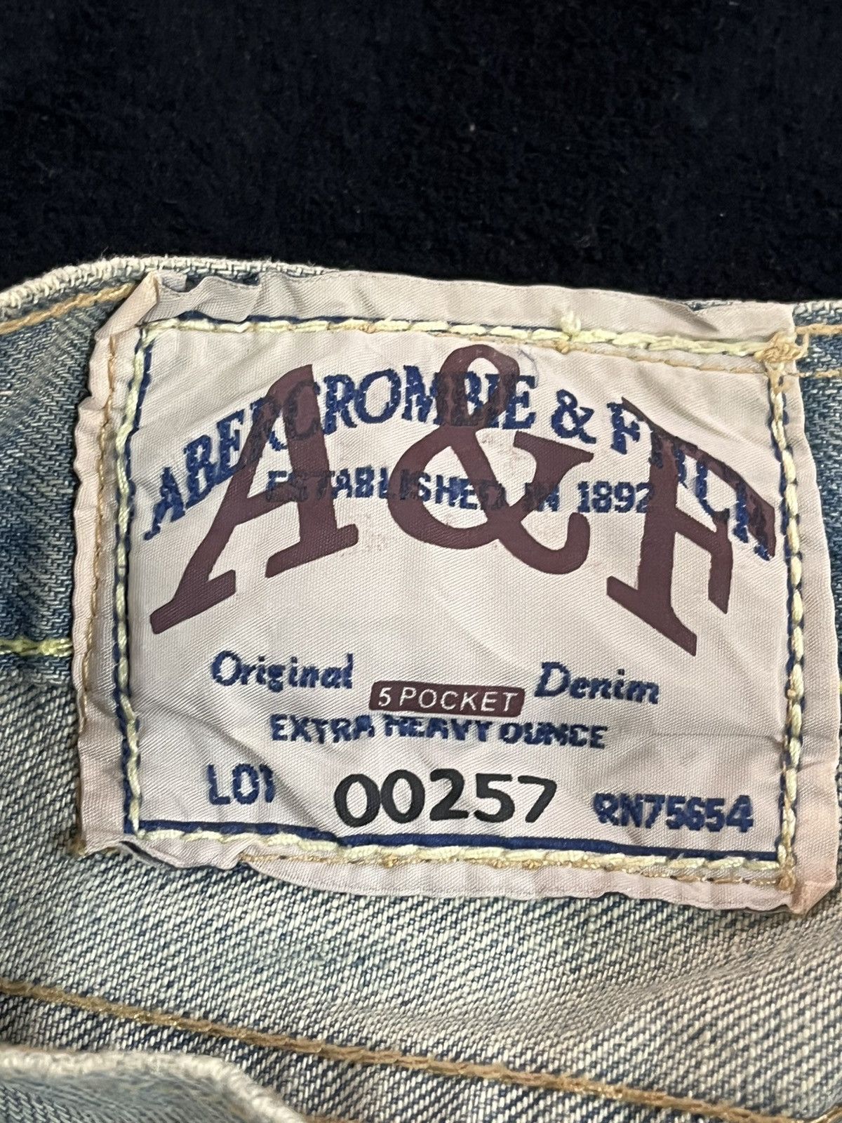 Abercrombie & Fitch × If Six Was Nine Vintage Abercrombie&Fitch Baggy Faded Grunge Distress Denim Size US 35 - 10 Thumbnail