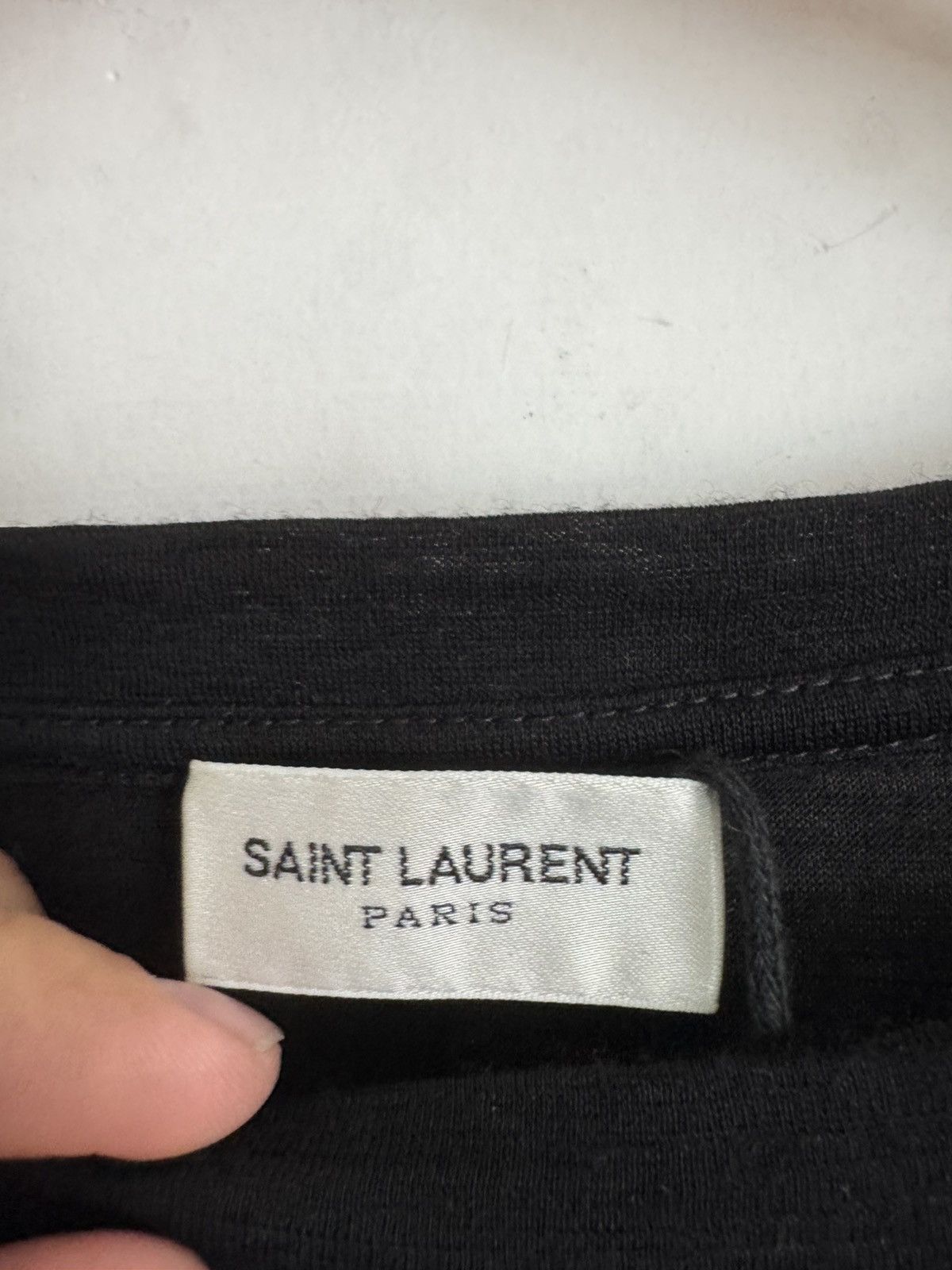 Saint Laurent Paris Wool Logo Longsleeve Size US XXL / EU 58 / 5 - 3 Thumbnail