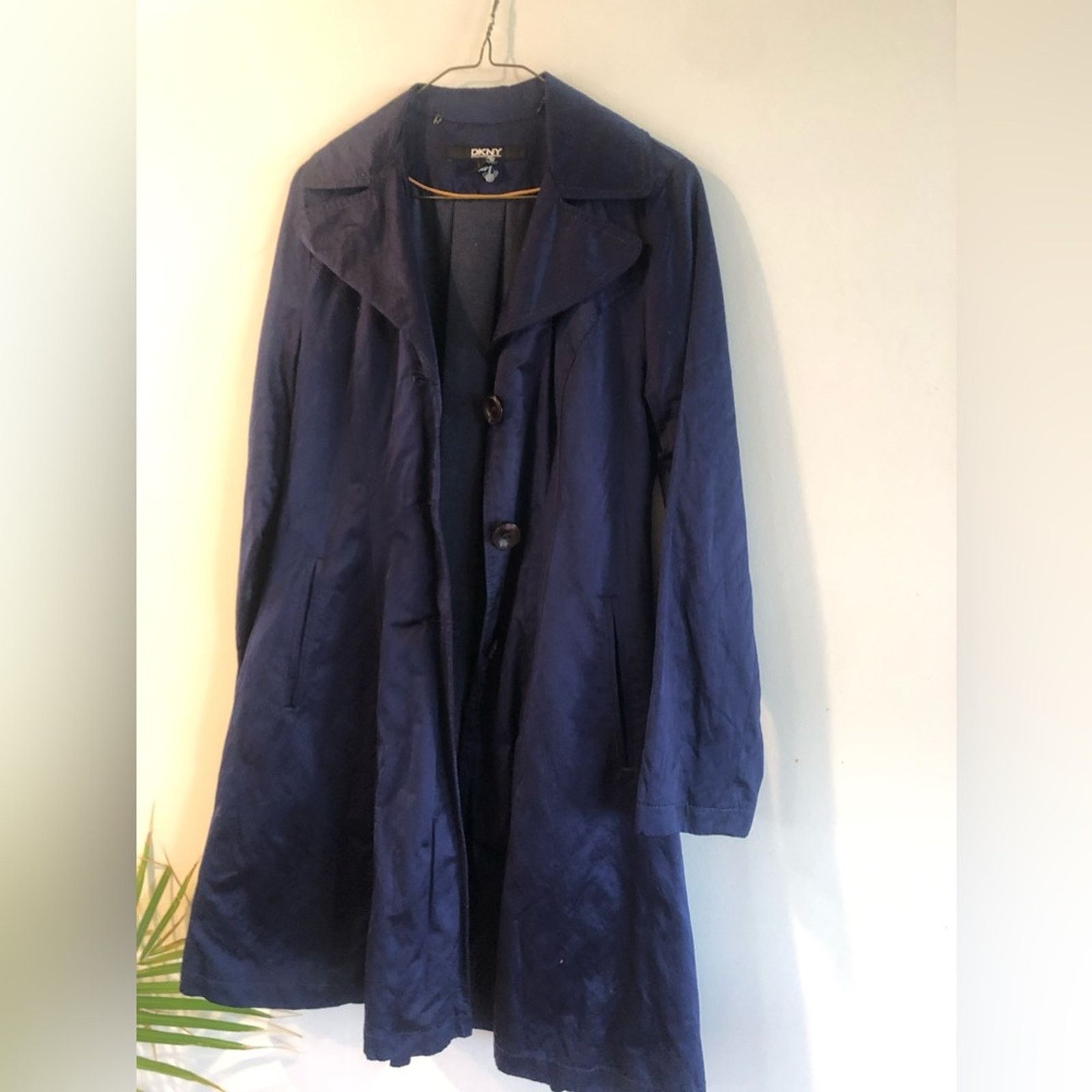 DKNY Vintage blue Rain coat from DKNY Size S / US 4 / IT 40 - 3 Thumbnail