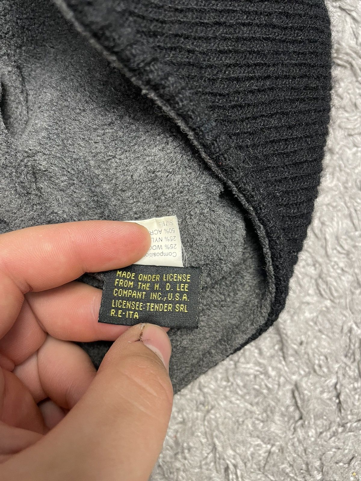 Lee Vintage Lee Small Logo Beanie Hat y2k Size ONE SIZE - 5 Thumbnail