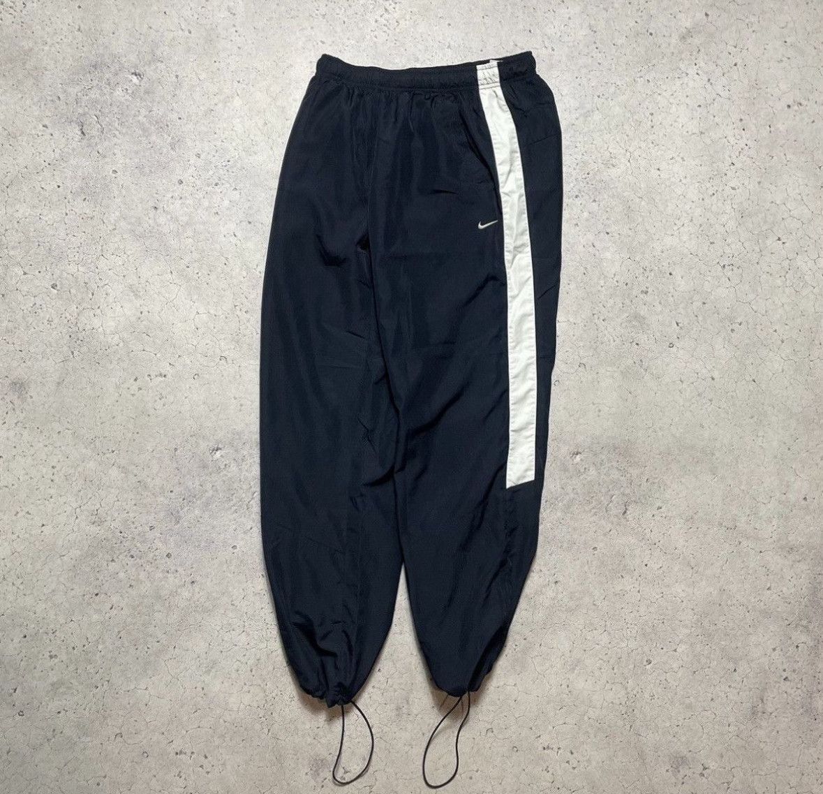 Nike Blue Vintage Nike Logo Drill Track Pants Size US 34 / EU 50 - 1 Thumbnail