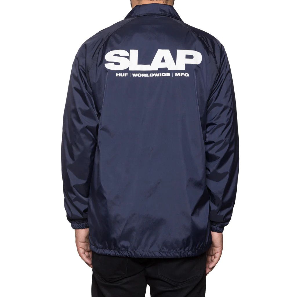 Huf HUF X SLAP COACHES JACKET NAVY Size US L / EU 52-54 / 3 - 2 Thumbnail