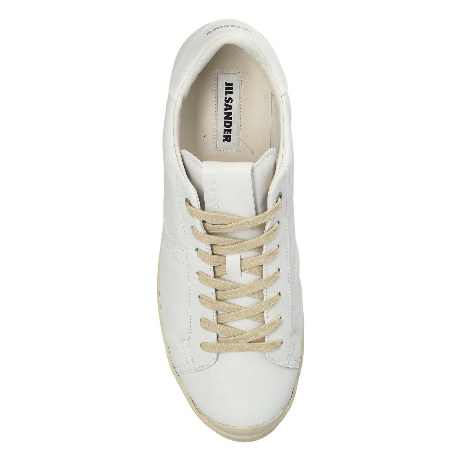 Jil Sander JIL SANDER White Leather Sneakers New & Authentic (Men's siz Size US 10 / EU 43 - 5 Thumbnail