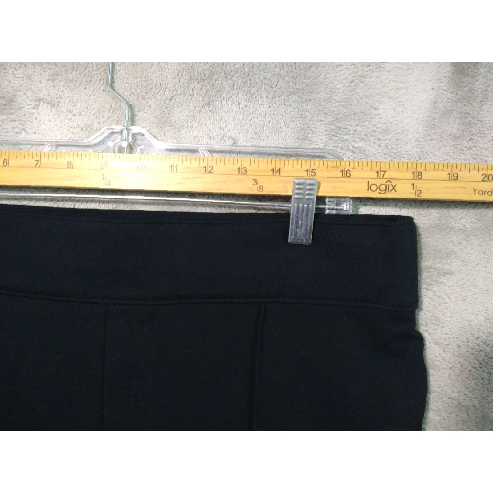 Spanx SPANX Plus Size 2X Ponte Flare Pants High Rise Black Athleisure Women Size 40" / US 18 - 3 Thumbnail