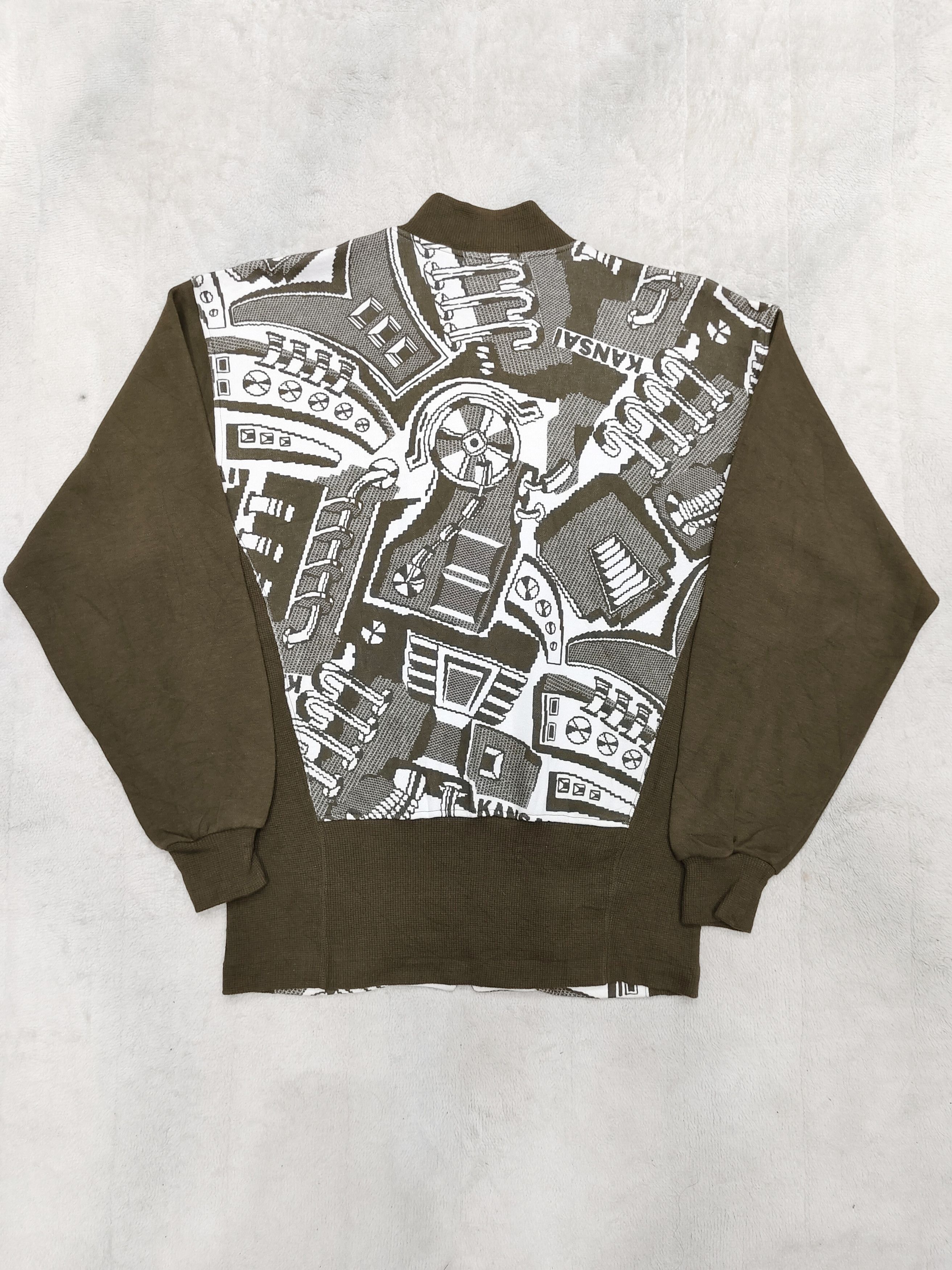 Kansai Yamamoto 80s Kansai O2- Archive Industrial Mecha Graphic Track Jacket Size US M / EU 48-50 / 2 - 4 Thumbnail