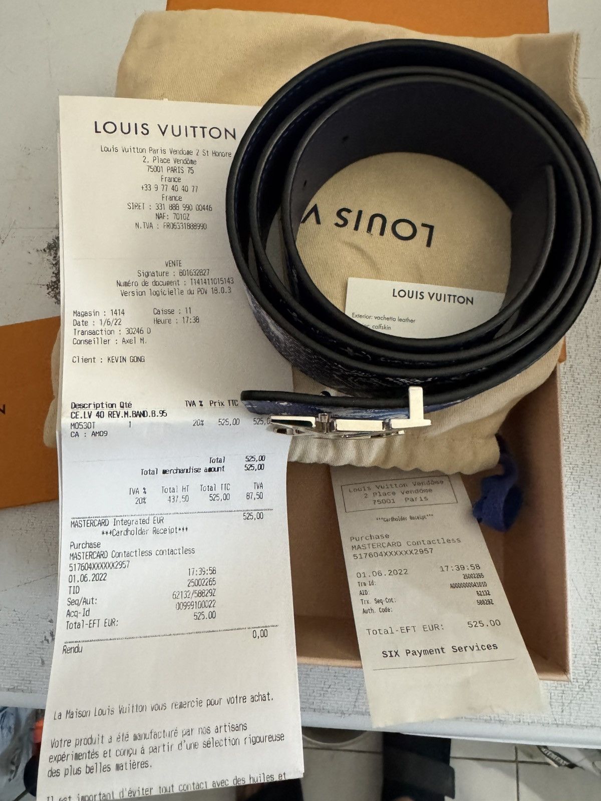 Louis Vuitton Louis Vuitton LV initials MNG Bandana Belt 38/95 Size 38 - 8 Thumbnail