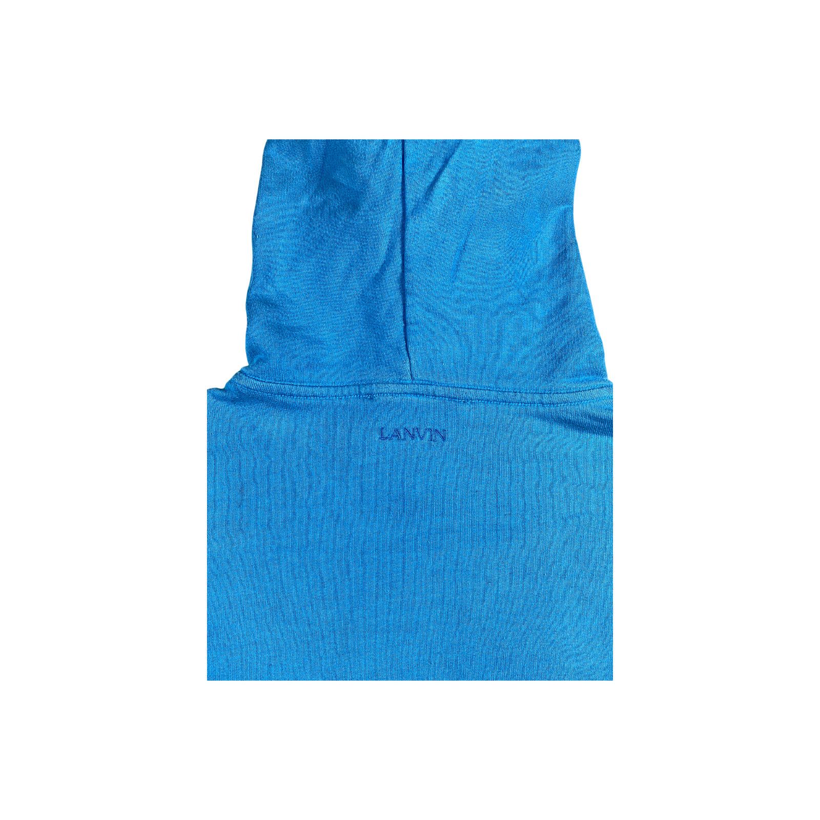 Lanvin Lanvin Chest Logo Blue Hoodie Size US S / EU 44-46 / 1 - 3 Thumbnail