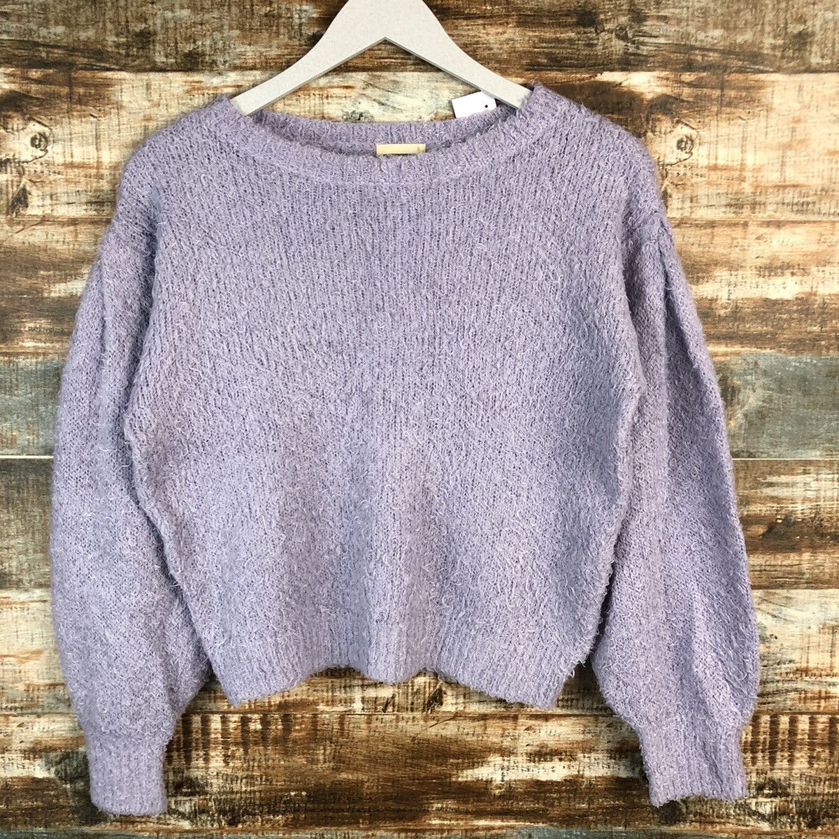 GU × Homespun Knitwear GU Purple mohair shaggy fur Knitwear #A1564 Size XS / US 0-2 / IT 36-38 - 3 Thumbnail