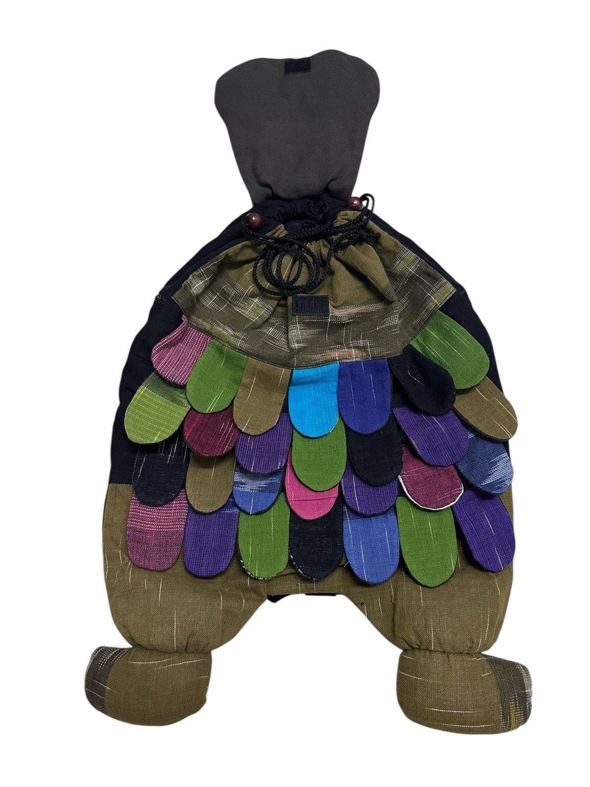 Japanese Brand 🇯🇵 Japan Custom Made Owl Patchwork Rucksack Backpack Size ONE SIZE - 2 Thumbnail